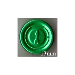 Green 13mm Complete Tear Off Vial Seals, Green, Bag 1000