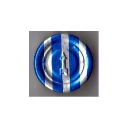 Blue Stripe 20mm Complete Tear Off Vial Seals, Blue Stripe, Pk 100