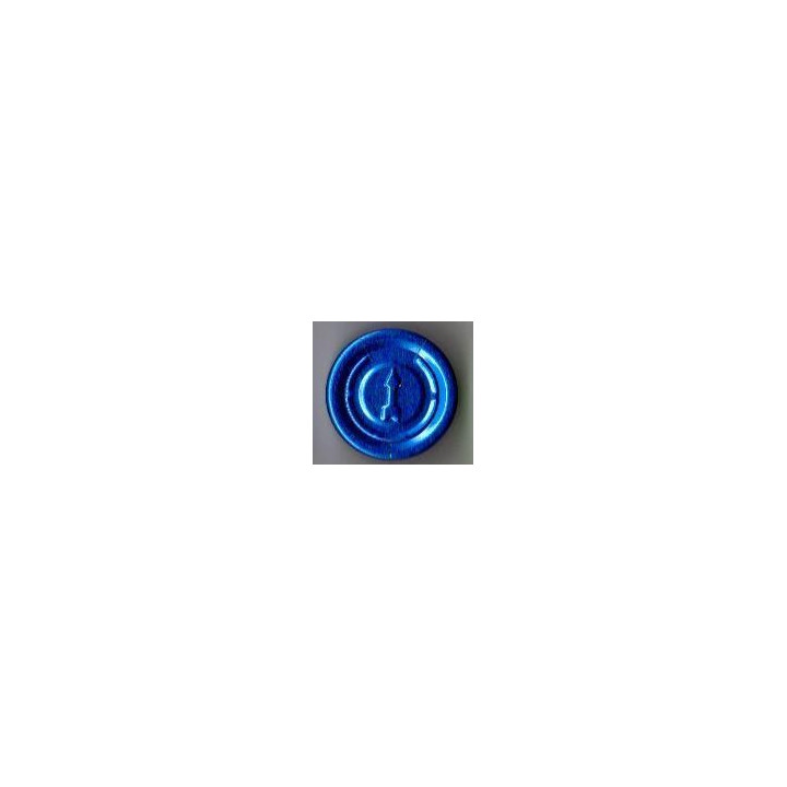 Blue 20mm Complete Tear Off Vial Seals, Sapphire Blue, Pk 100