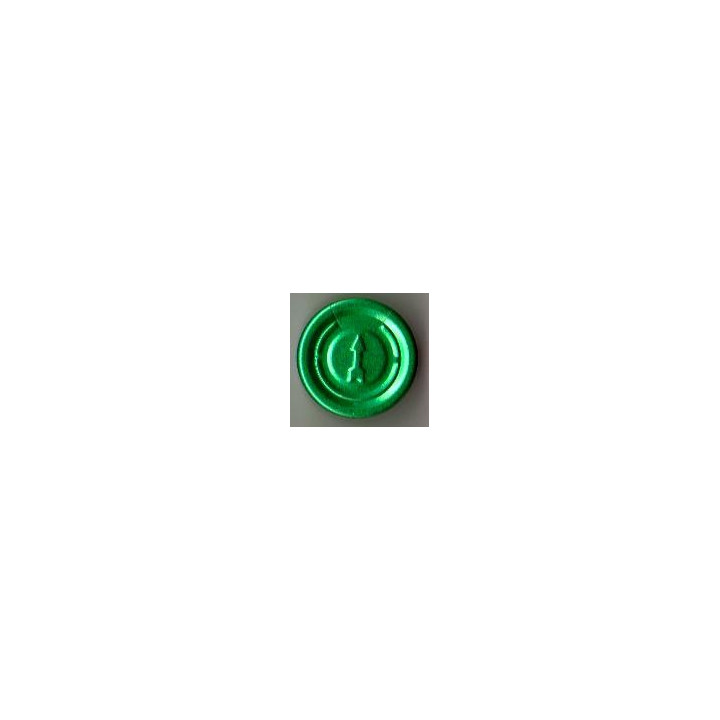 20mm Complete Tear Off Vial Seals, Green, Bag 1000