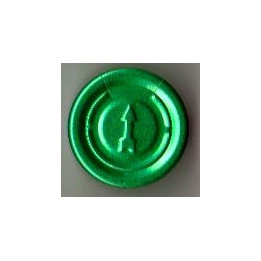 20mm Complete Tear Off Vial Seals, Green, Pk 100
