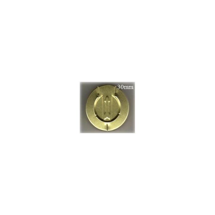 30mm Complete Tear Off Vial Seals, Gold, Pk 250