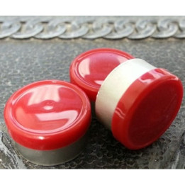 13mm West Gloss Flip Cap Vial Seal, Red, Bag 1000