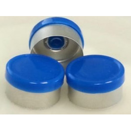 13mm West Gloss Flip Cap Vial Seal, Royal Blue, Bag 1000