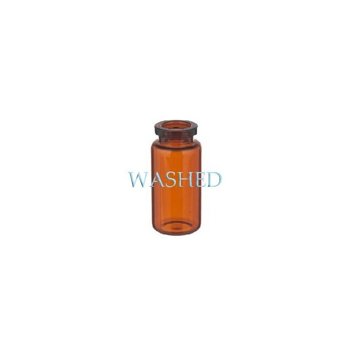 Washed 10mL Amber Serum Vials, 24x50mm, Case of 756