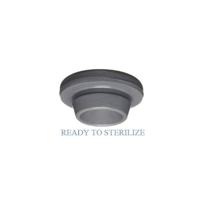 Ready To Sterilize Vial Stoppers, 20mm, Bag of 2,500