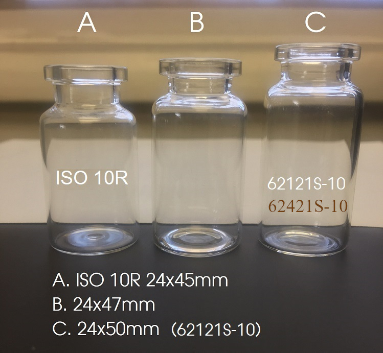 ISO vials from Voigt Global - ISO 2R 6R and 10R open sterile vials